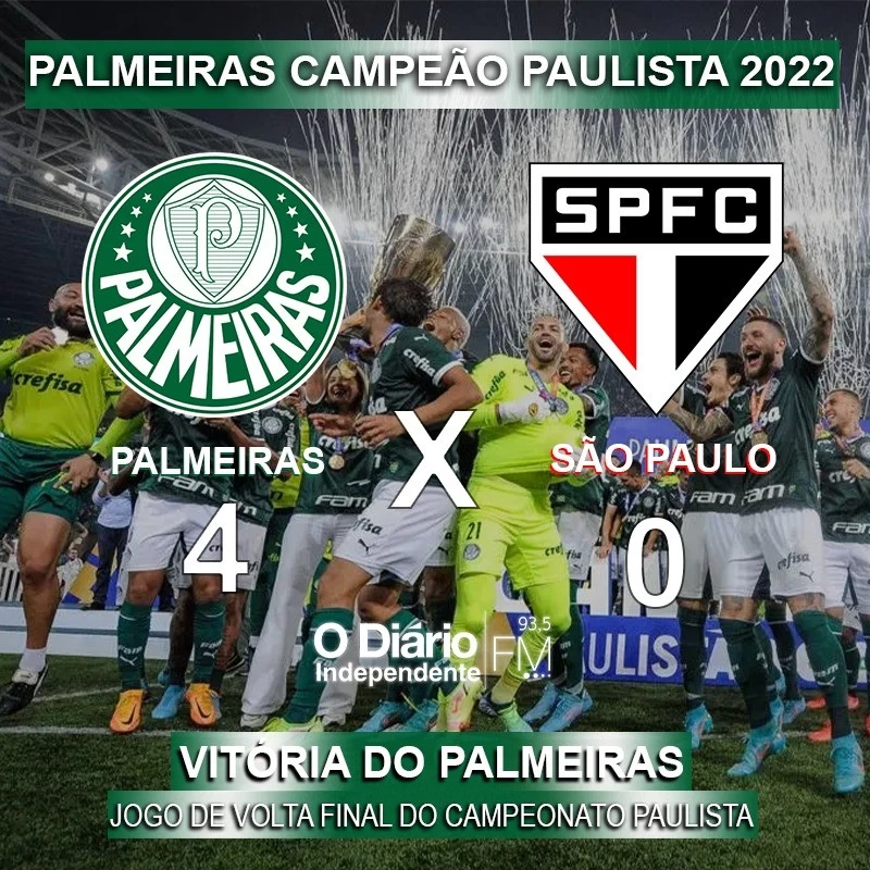 Palmeiras atropela São Paulo, vira confronto e leva título paulista -  Portal Benício - Compromisso com a Verdade
